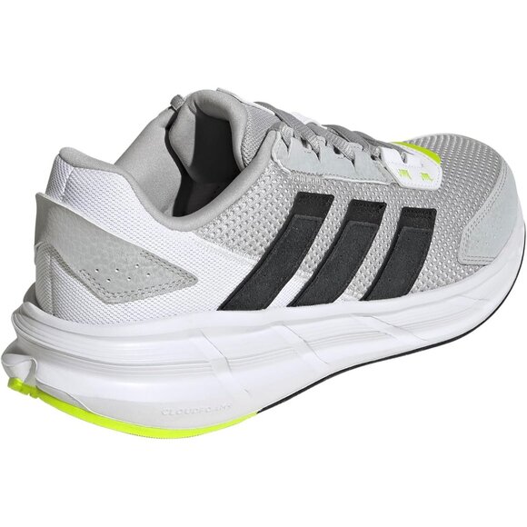⚡Adidas Men Grey/Black/Solar Slime Imported Rubber Lace Closure Fashion Sneaker - Picture 3 of 8